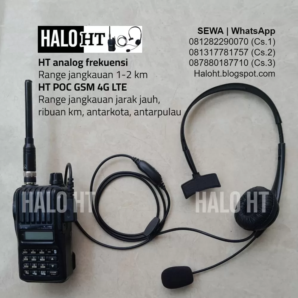 HALO HT - SEWA HT JAKARTA - PENYEWAAN RADIO HANDY TALKY POC GSM 4G LTE - BANNER HALO RENTAL