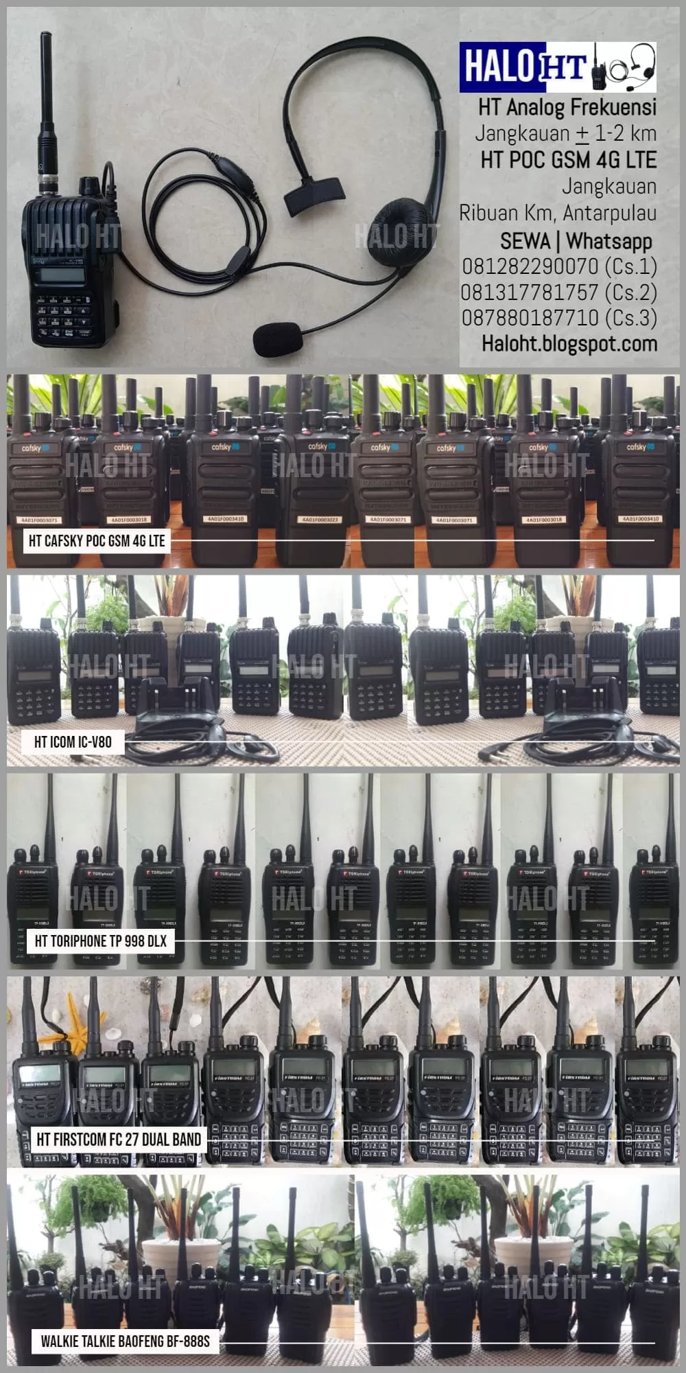 HALO HT - HALO RENTAL - SEWA RADIO Walkie Talkie 4G LTE - PENYEWAAN HANDY TALKY POC DAN WALKIE TALKIE GSM TERDEKAT JAKARTA TANGERANG SELATAN BEKASI DEPOK TANGSEL