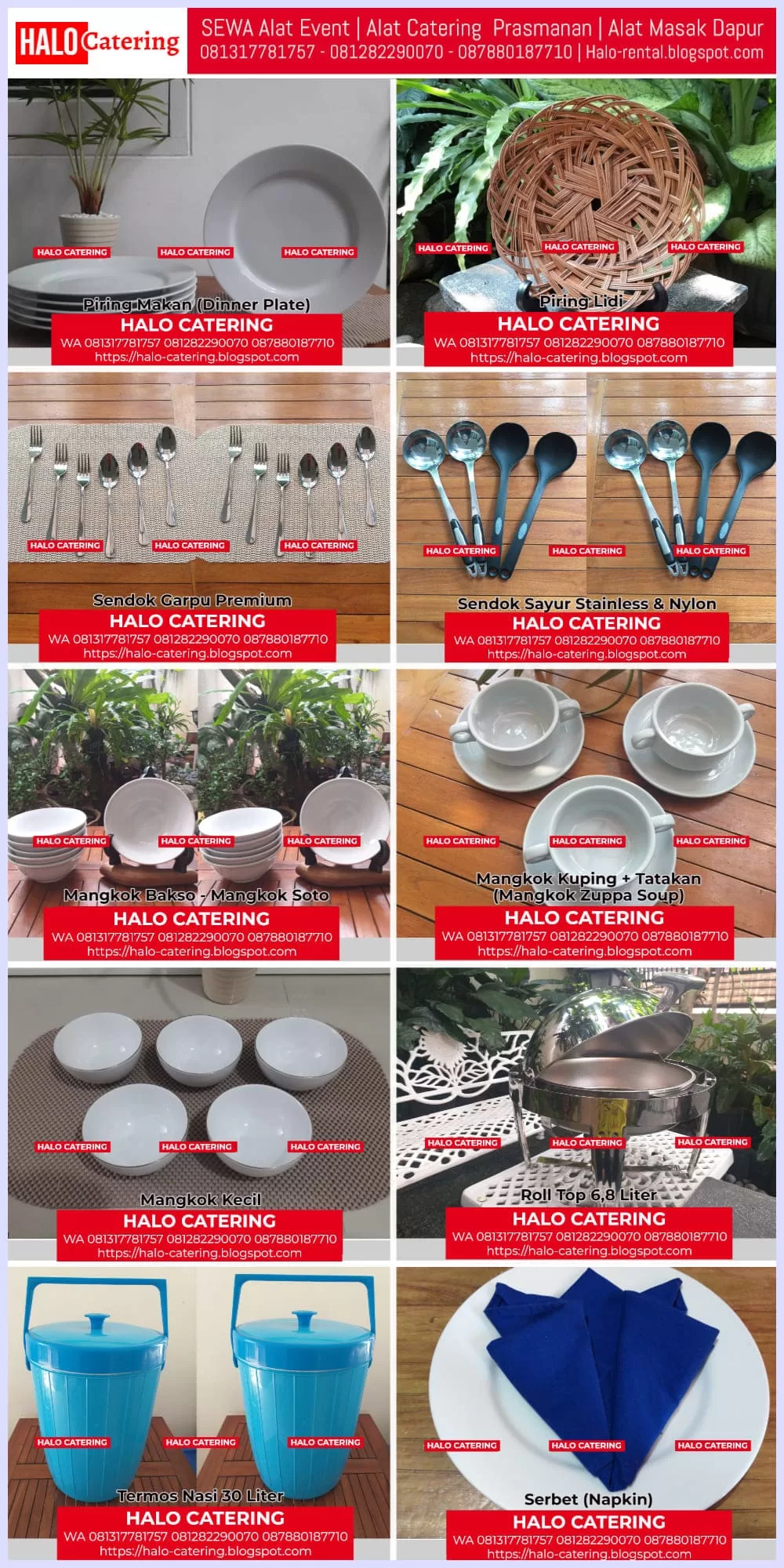 Sewa Peralatan Makan Penyewaan Alat Catering Prasmanan Rental Alat Masak Dapur Persewaan Alat Minum Coffee Break Harga Sewa Terdekat Jakarta Tangerang Bekasi HALO CATERING Sewa Alat Catering Jakarta Timur