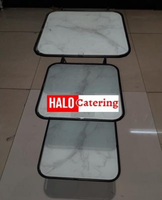 Sewa Snack Table Rental Serving Tray Square Tempat Saji Kue Tingka 2, 3